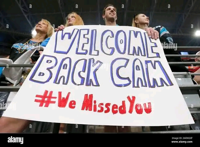 The Carolina Panthers are getting ready to welcome him back.