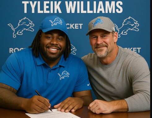 DEAL COMPLETED AND AGREED: Dan Campbell’s Dreams Come True Following Lions Signing of Tyleik Williams To a Four Years Contract