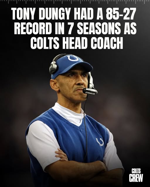 Tony Dungy didn’t just change the culture in Indy — he built a winning legacy 🏈 In his 7 seasons as head coach of the Colts (2002–2008), Dungy led the team to an incredible 85-27 regular season record, the best stretch in franchise history at the time. Under his leadership, the Colts won 5 straight AFC South titles, made 6 playoff appearances, and of course, captured a Super Bowl title in 2007. Known for his calm demeanor and unwavering leadership, Dungy helped mold a team that was disciplined, focused, and built to win. His time in Indy laid the foundation for a golden era of Colts football — and he did it all with class