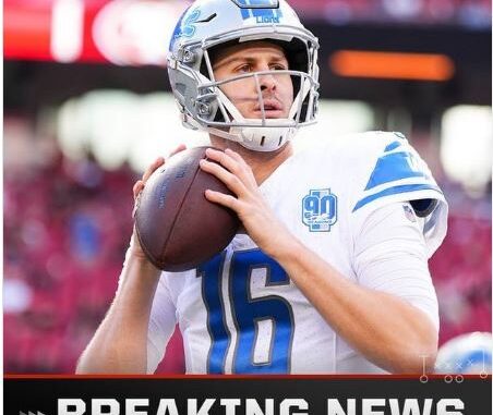 BREAKING: Lions Franchise Quarterback Jared Goff Break Silence On His Future At Detroit Lions And Potentially Spending His Whole Career Detroit Lions