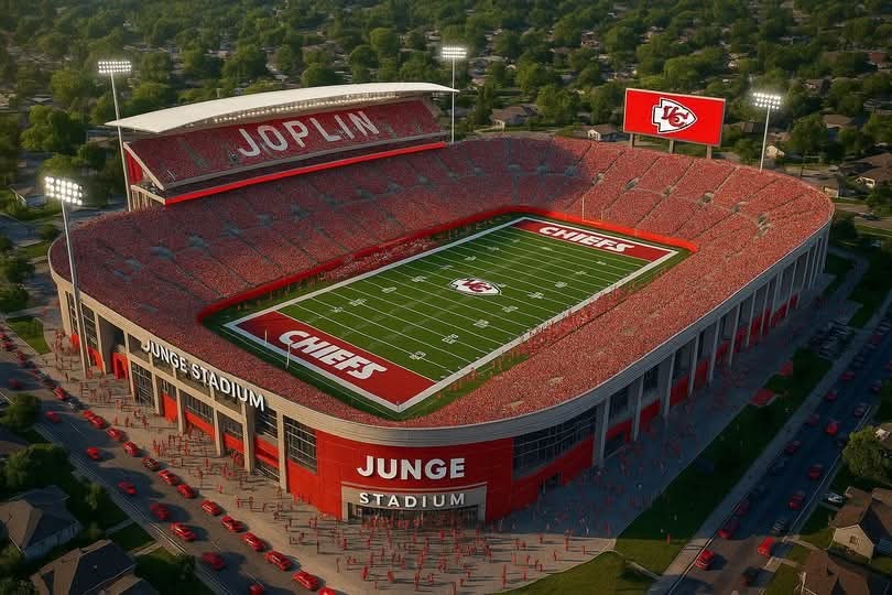 Joplin Submits Shock Bid to Host Kansas City Chiefs at Junge Stadium. Proposal includes upgraded bleachers, Joplin Museum Complex free entry for season pass holders, and a Mahomes-themed Whataburger deal