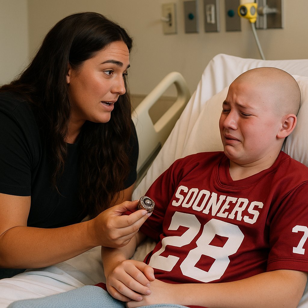 “She Gave Away Her Championship Ring: Sooner Legend Lauren Chamberlain’s Surprise Gift to a Young Fan Battling Cancer Leaves Fans in Tears” The emotional exchange took place last weekend at a private Sooner fan event in Norman, where Chamberlain was making an appearance alongside other OU legends. Among the crowd was..