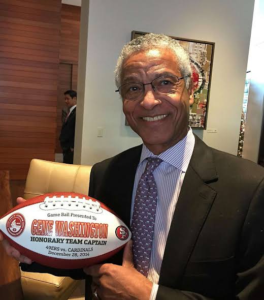 Legend Gene Washington, a former wide receiver for the San Francisco 49ers. Here’s some information about him: NFL Career: He played for the San Francisco 49ers and Detroit Lions. His best season was in 1970, when he caught 52 passes for 1,100 yards. In 1972, he led the NFL with 12 touchdown receptions. College Career: Washington played at Stanford University, where he switched from quarterback to receiver. He led the team in receptions in…..