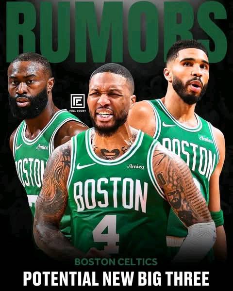 Dame to Boston The Boston Celtics are showing interest in signing Damian Lillard, and “sooner rather than later”, per The Athletic. Dame x Tatum x Jaylen — this trio would BREAK the league