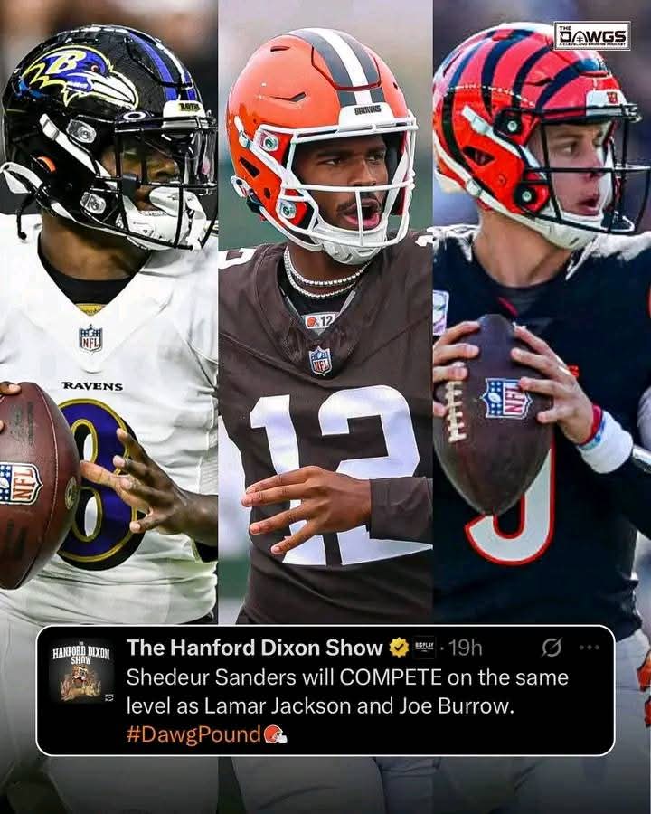 FANTASTIC: Shedeur Sanders got some high praise from Browns legend Hanford Dixon. Somewhere between the middle of the season…this kid is gonna be our starting quarterback.” Dixon said he believes Shedeur will compete at the same….
