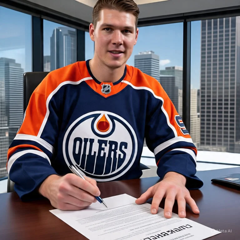 DEAL ACCEPTED: One Big player in Canada, popular know as Nathan MacKinnon Accepted new contract With Edmonton oiler worth $94.5 million dollars despite different approaches from Chicago Blackhawks, Toronto Maple Leafs, Montreal Canadians but he declined and committed To his beloved team, he also promised the entire Edmonton club that…….read more
