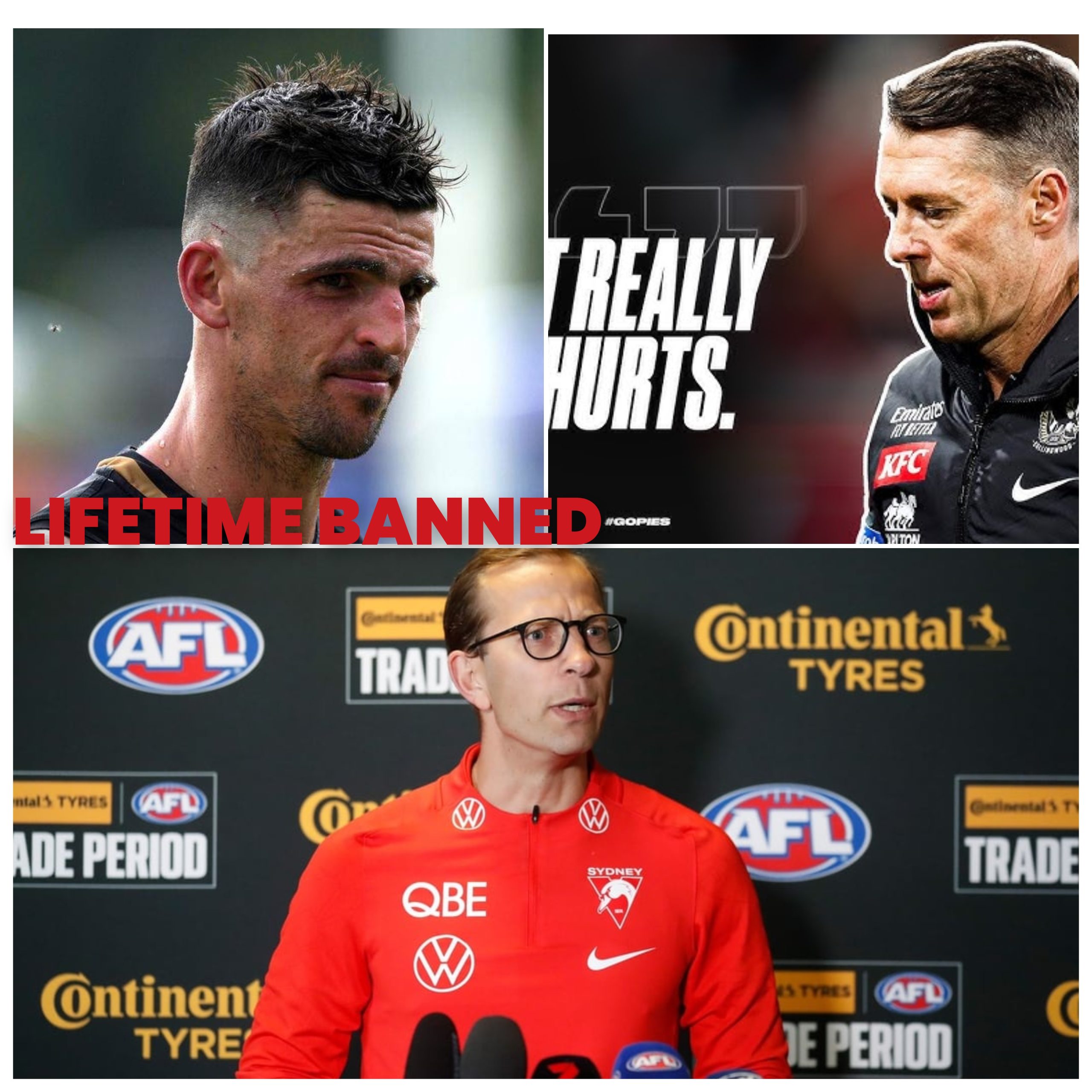 Collingwood key player 𝐒𝐜𝐨𝐭𝐭 𝐏𝐞𝐧𝐝𝐥𝐞𝐛𝐮𝐫𝐲 Facing a lifetime Ban Following a Heated Argument With his Coach Craig McRae 