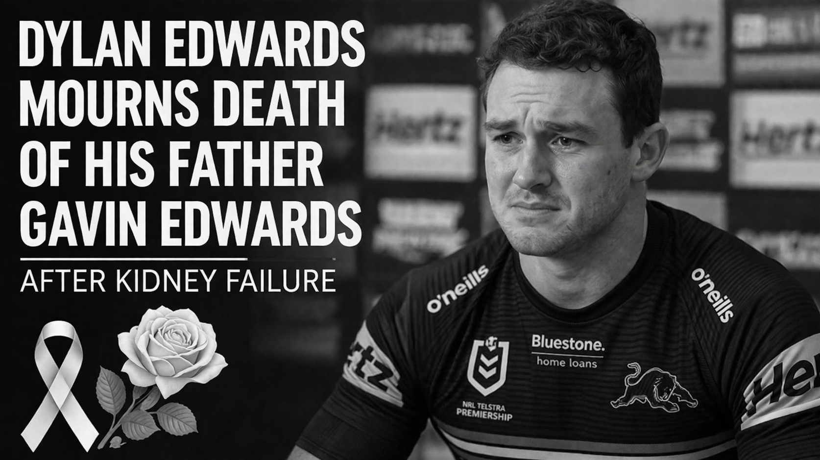 THE SAD END: Dylan Edwards mourns the shocking loss of his father gavin edwards after a heartbreaking battle with kidney failure, leaving family, friends and fans devastated by the tragic news